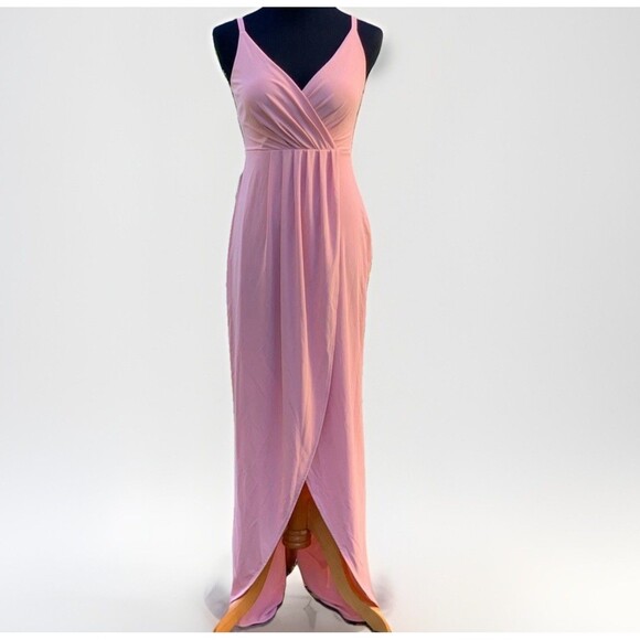 Express Dresses & Skirts - NWT Express Maxi Slip Dress 2 Light Pink Wedding Guest Y2K Fairy Prom Vacation